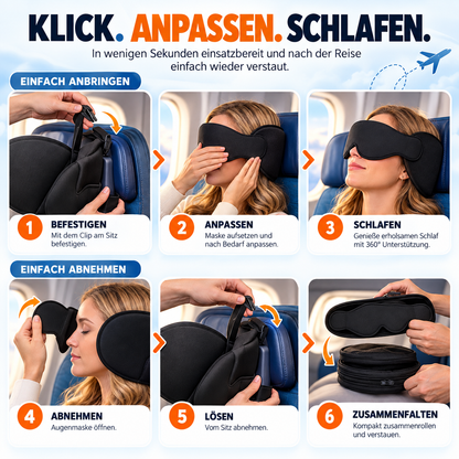 Jetnaro™ Reise-Schlafsystem mit Kopfstütze