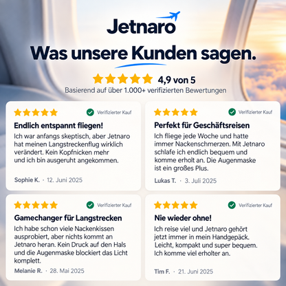 Jetnaro™ Reise-Schlafsystem mit Kopfstütze